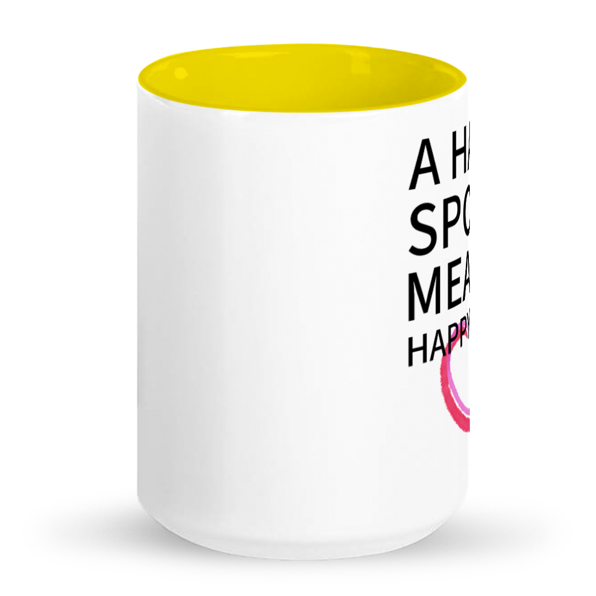 'Happy Spouse' Cute 15oz Fun 2-Tone Color Gift Mug