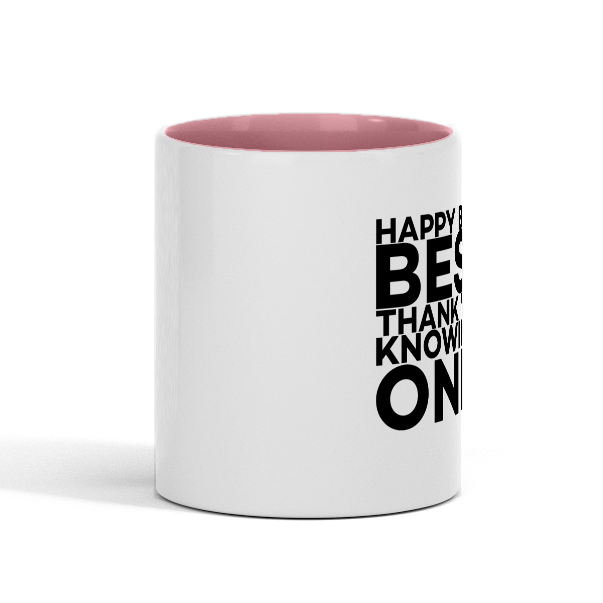 ’Happy Birthday Bestie’ 11oz 2-Tone Fun Gift Mug