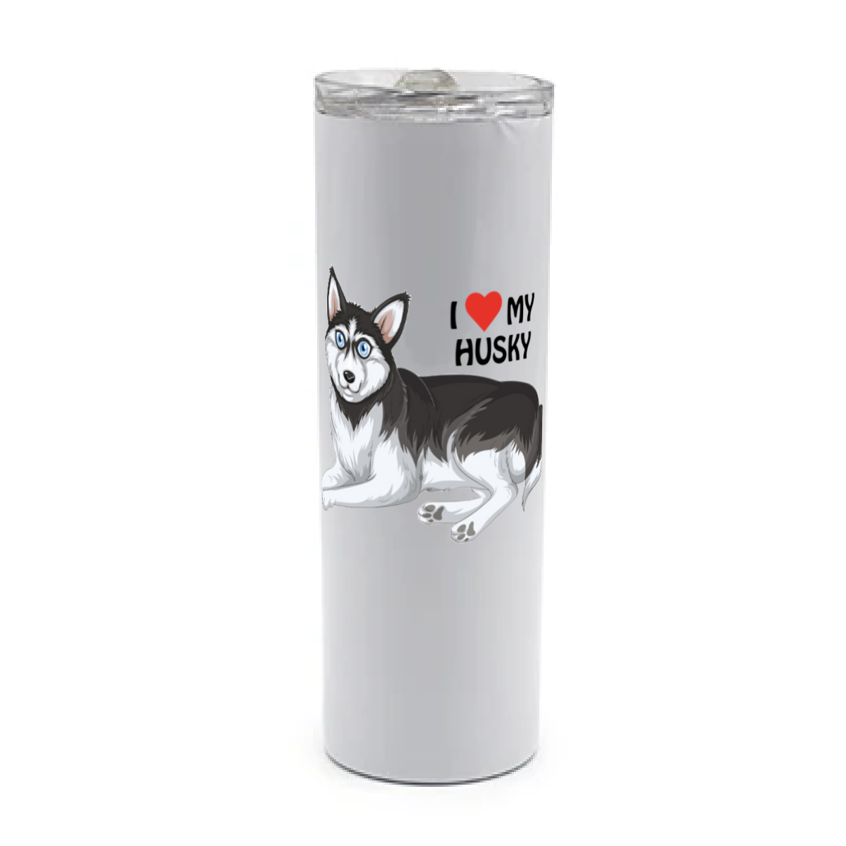 Awww "Love My Husky" 20oz Fun Gift Travel Mug