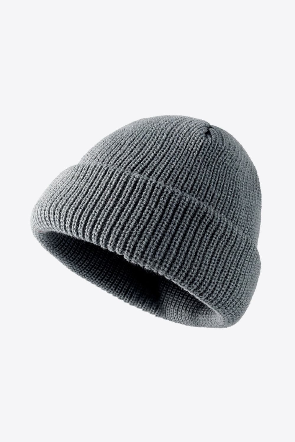 Calling For Winter Rib-Knit Beanie - Gray / One Size - hats