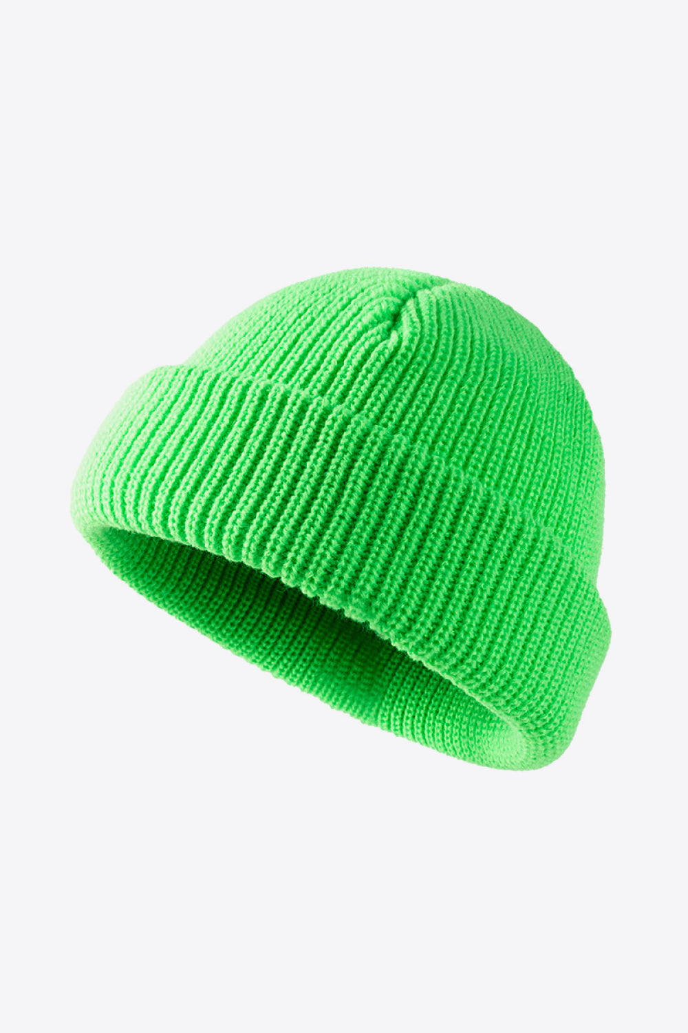 Calling For Winter Rib-Knit Beanie - Green / One Size - hats