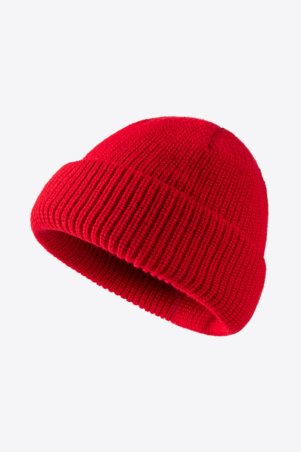 Calling For Winter Rib-Knit Beanie - Red / One Size - hats