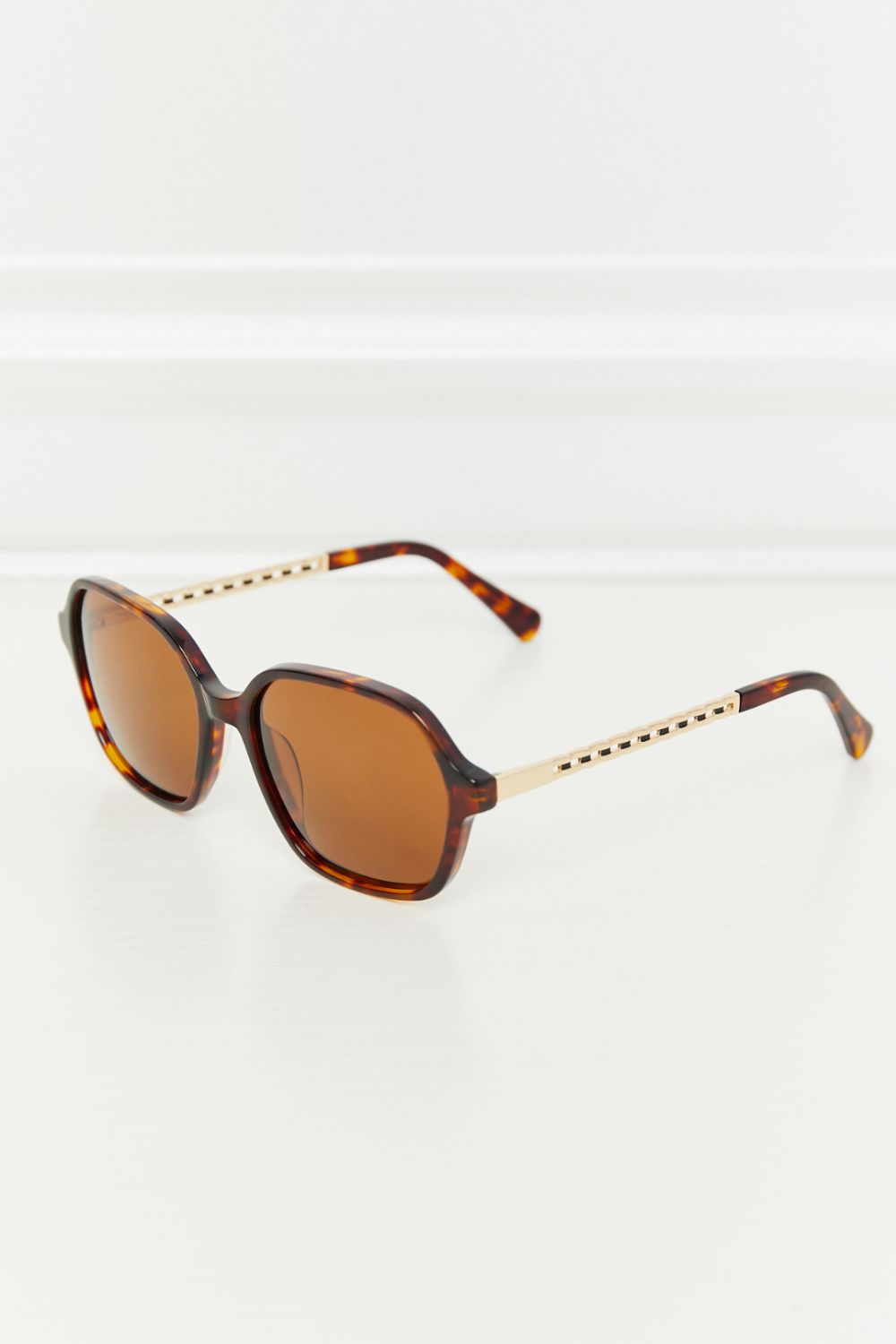 Awesome TAC Polarization Lens Full Rim Sunglasses - Brown / One Size - Sun Glasses