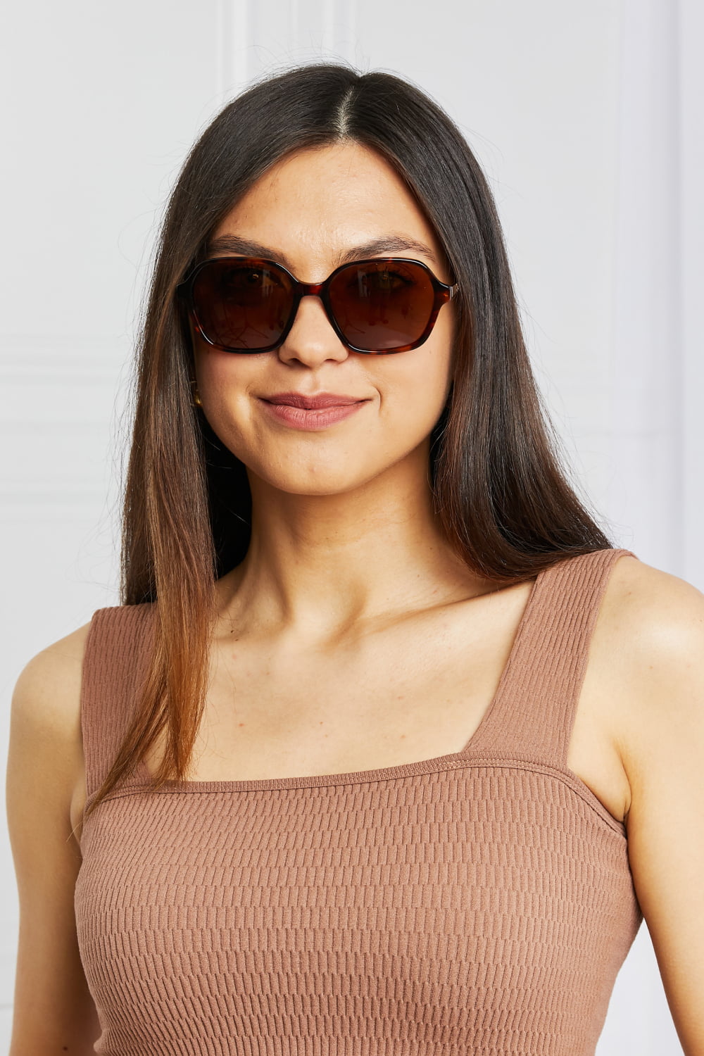 Awesome TAC Polarization Lens Full Rim Sunglasses - Brown / One Size - Sun Glasses