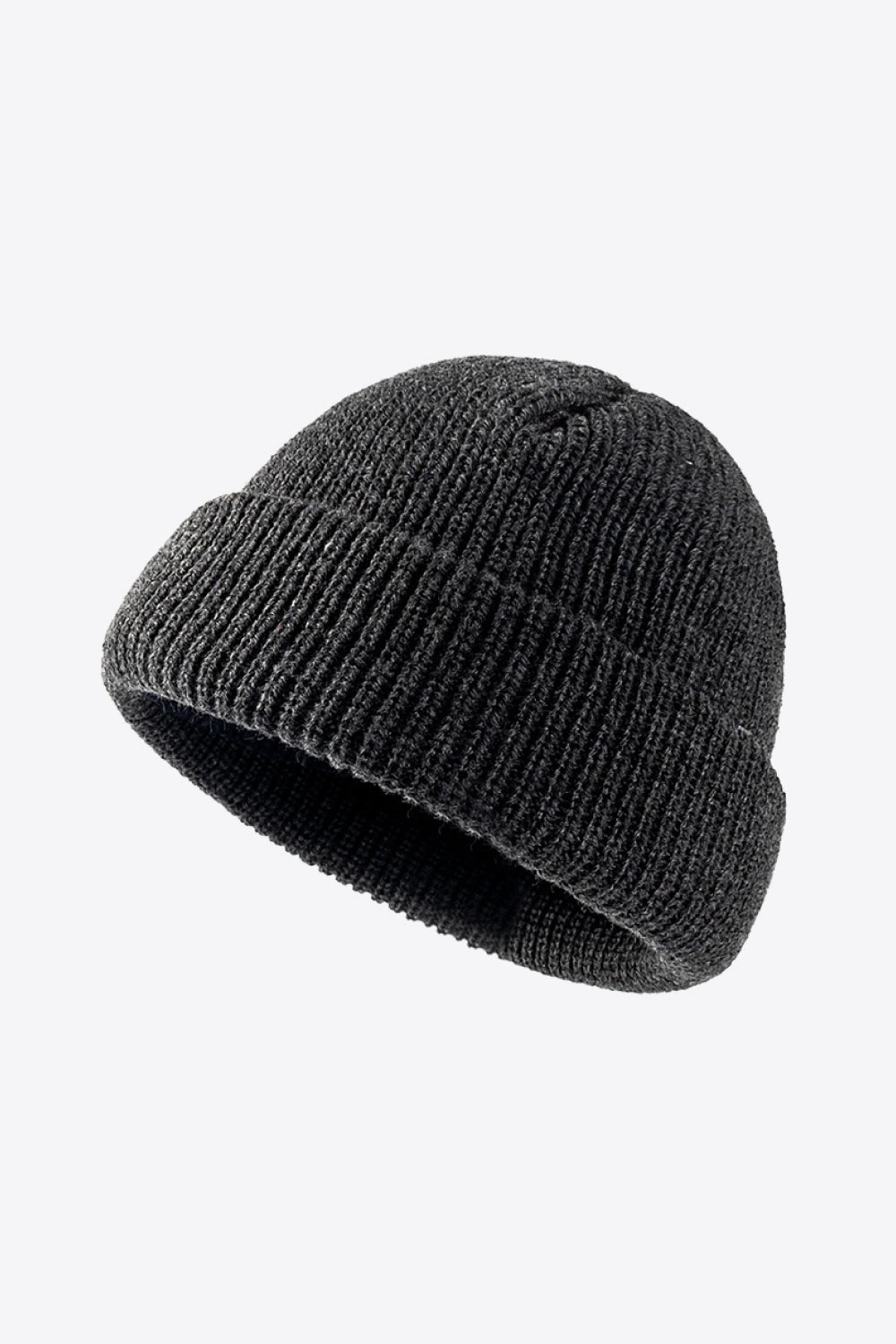 Calling For Winter Rib-Knit Beanie - Dark Gray / One Size - hats
