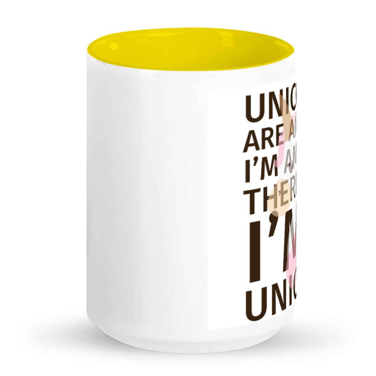 Funny Unicorn, Two-Tone 15oz Mug