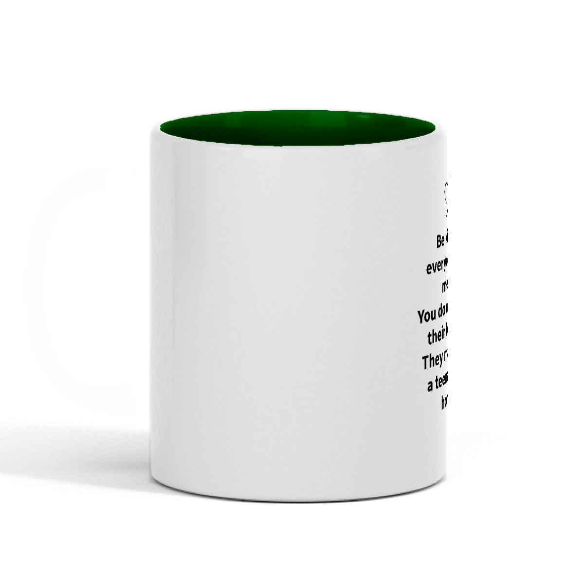 Funny Be Kind to Everyone, Two-Tone 11oz Mug