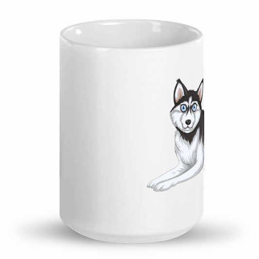 Cute "Love My Husky" 15oz White Fun Gift Mug