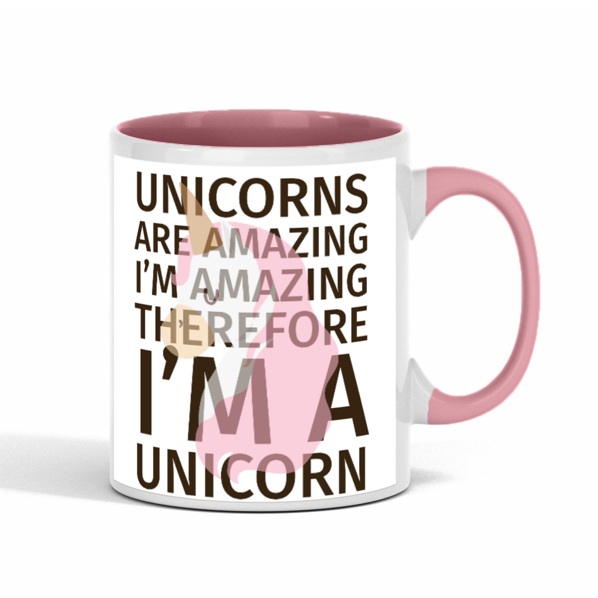 Funny Unicorn, Two-Tone 11oz Mug