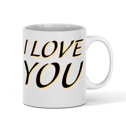 Cute "I Love You" 11oz White Fun Gift Mug