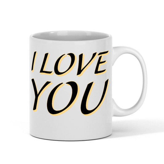 Cute "I Love You" 11oz White Fun Gift Mug