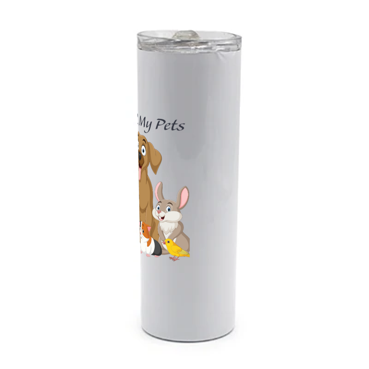 Fun "Love ALL My Pets" 20oz SS Travel Mug