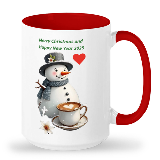 Merry Christmas, Two-Tone 15oz Mug