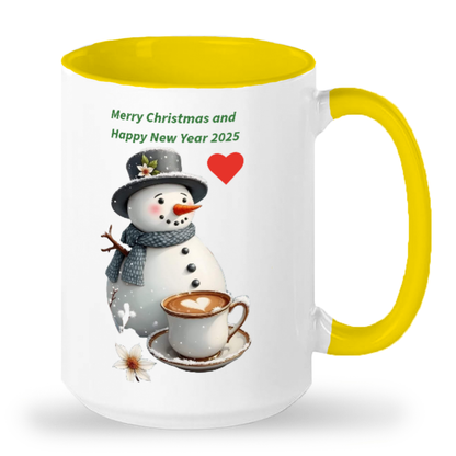 Merry Christmas, Two-Tone 15oz Mug