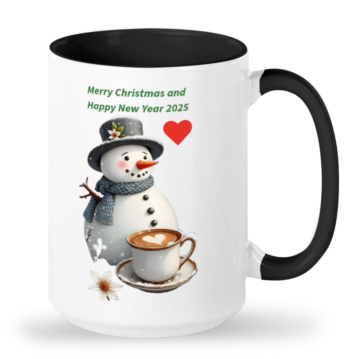 Merry Christmas, Two-Tone 15oz Mug