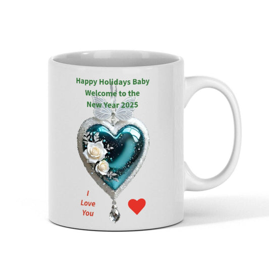 Fun "Happy Holidays Baby" 11oz White Mug