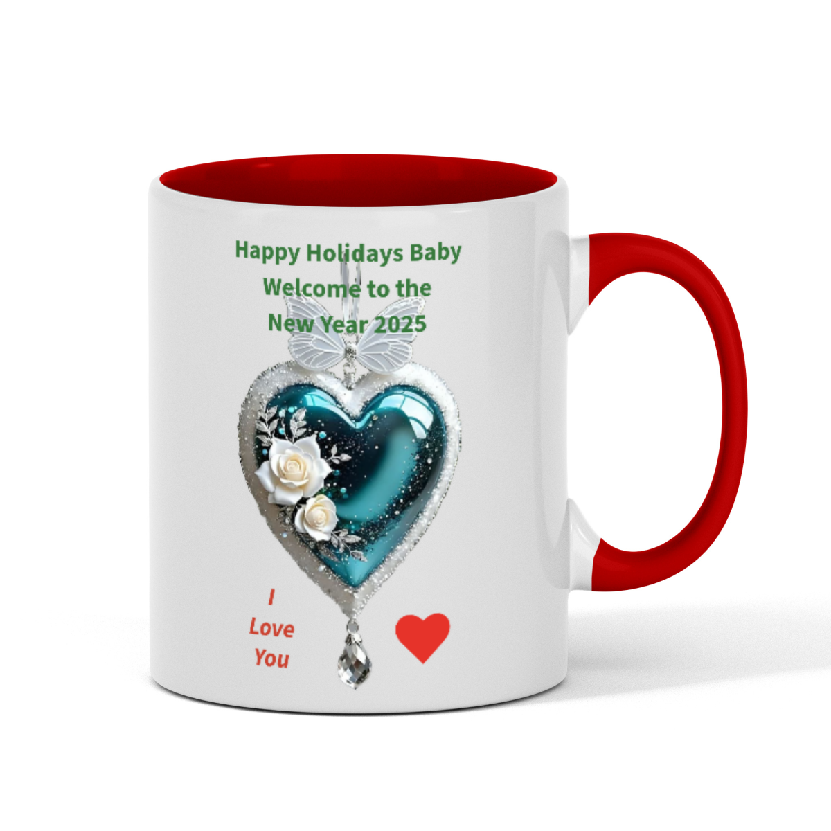 Happy Holidays Baby, Two-Tone 11oz Mug