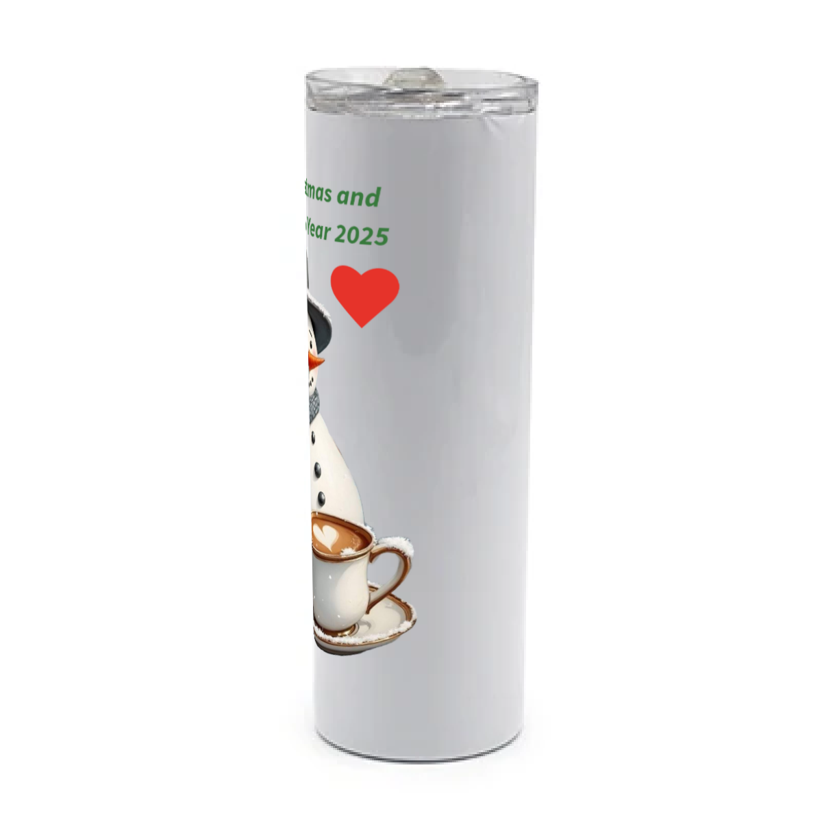 Merry Christmas, White 20oz Travel Mug