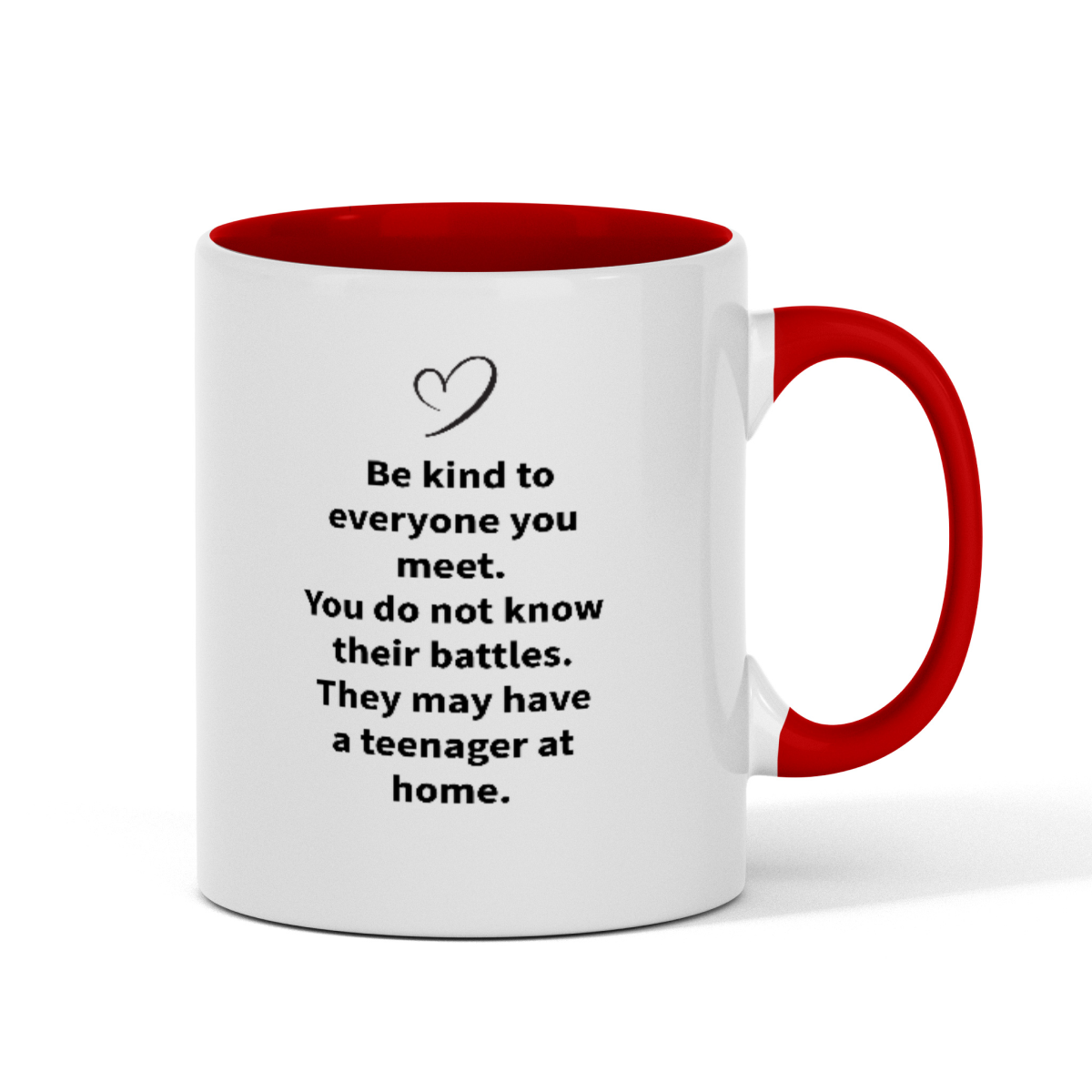 Funny Be Kind to Everyone, Two-Tone 11oz Mug