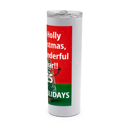 Cute Holly Jolly Xmas, 20oz Travel Mug