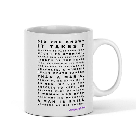 Fun "Did You Know?" 11oz White Mug